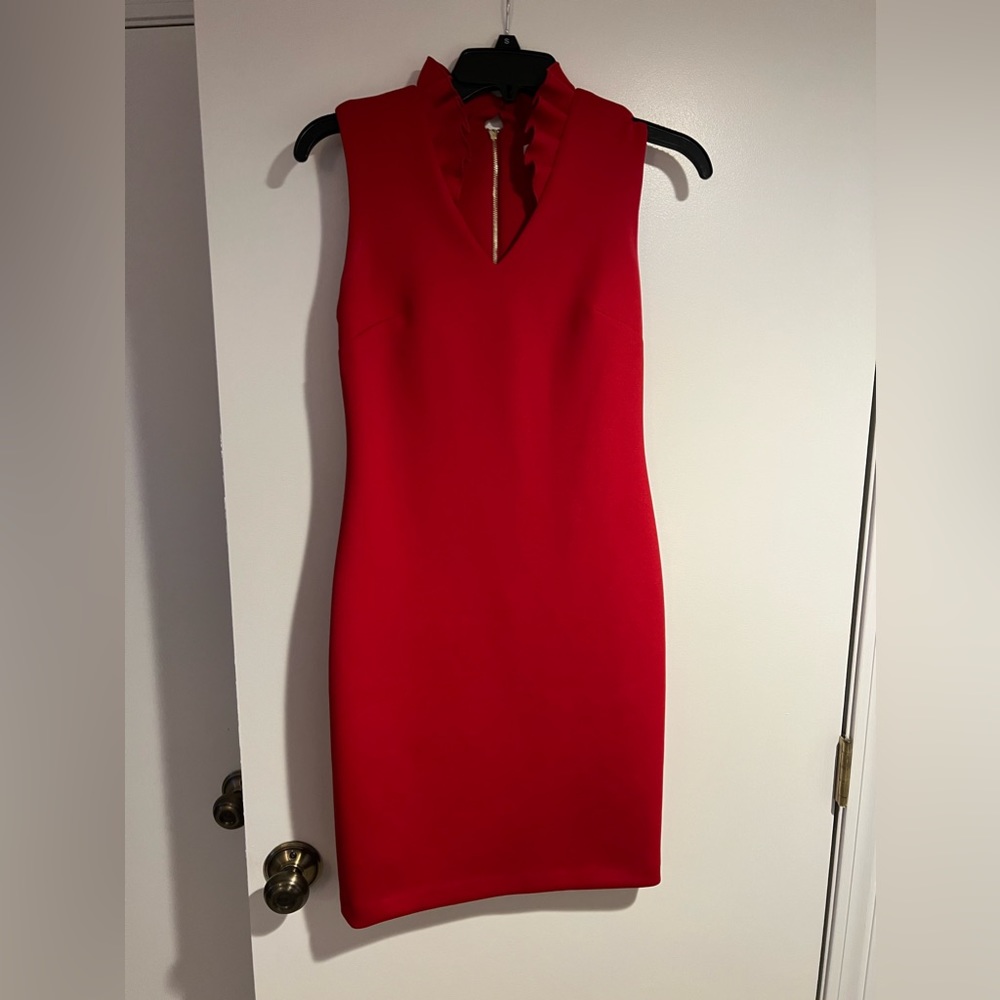 Calvin Klein Red Christmas Dress